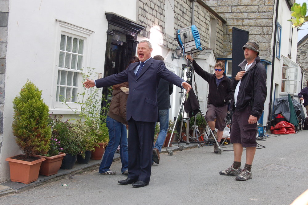 Martin Clunes Filming