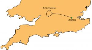 Complete Cotswolds Tour from London Map