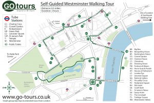 Westminster Walking Tour Map
